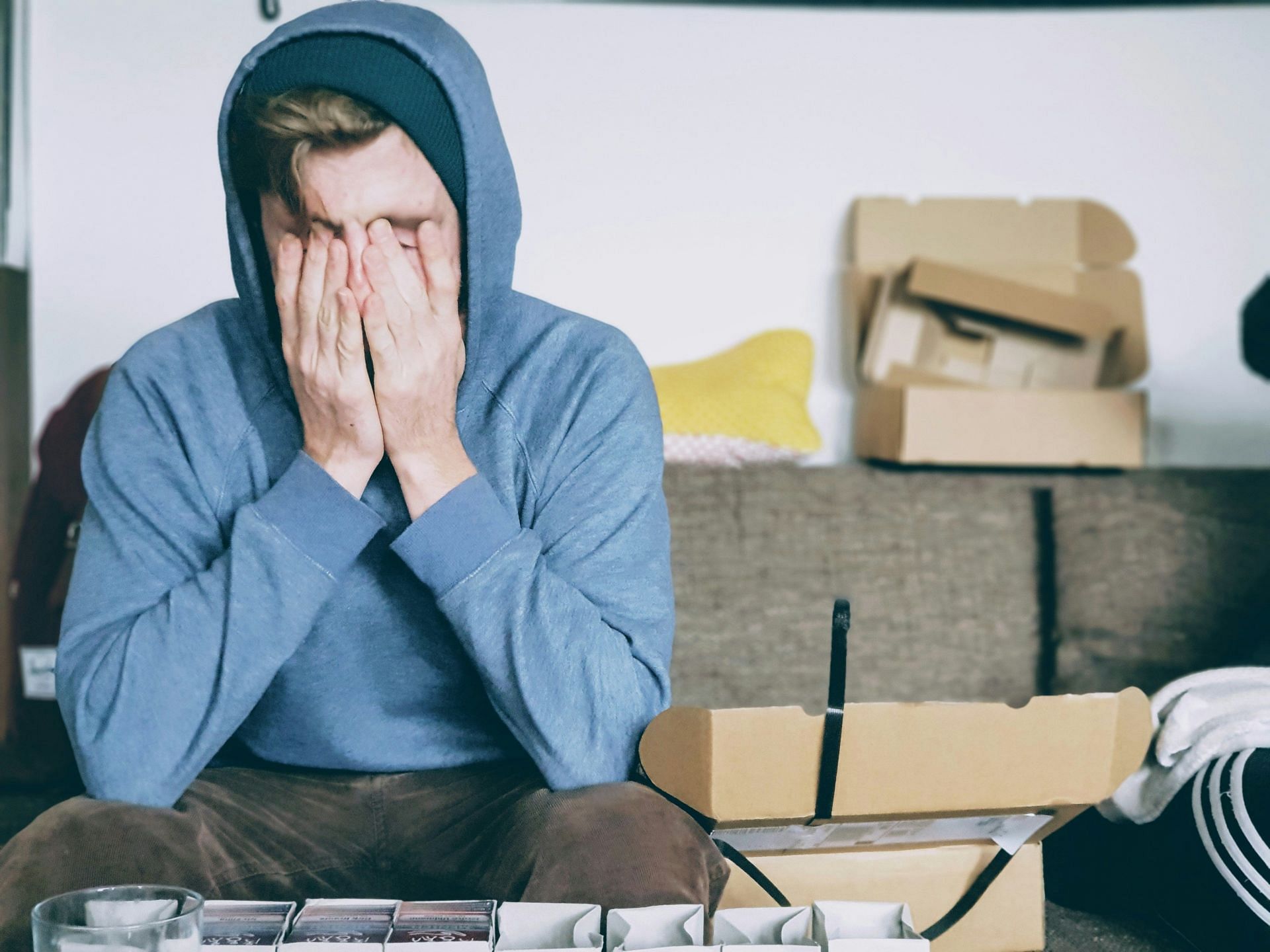 Migraine hats must be frozen before usage. (Image via Unsplash/ Christian Erfurt)